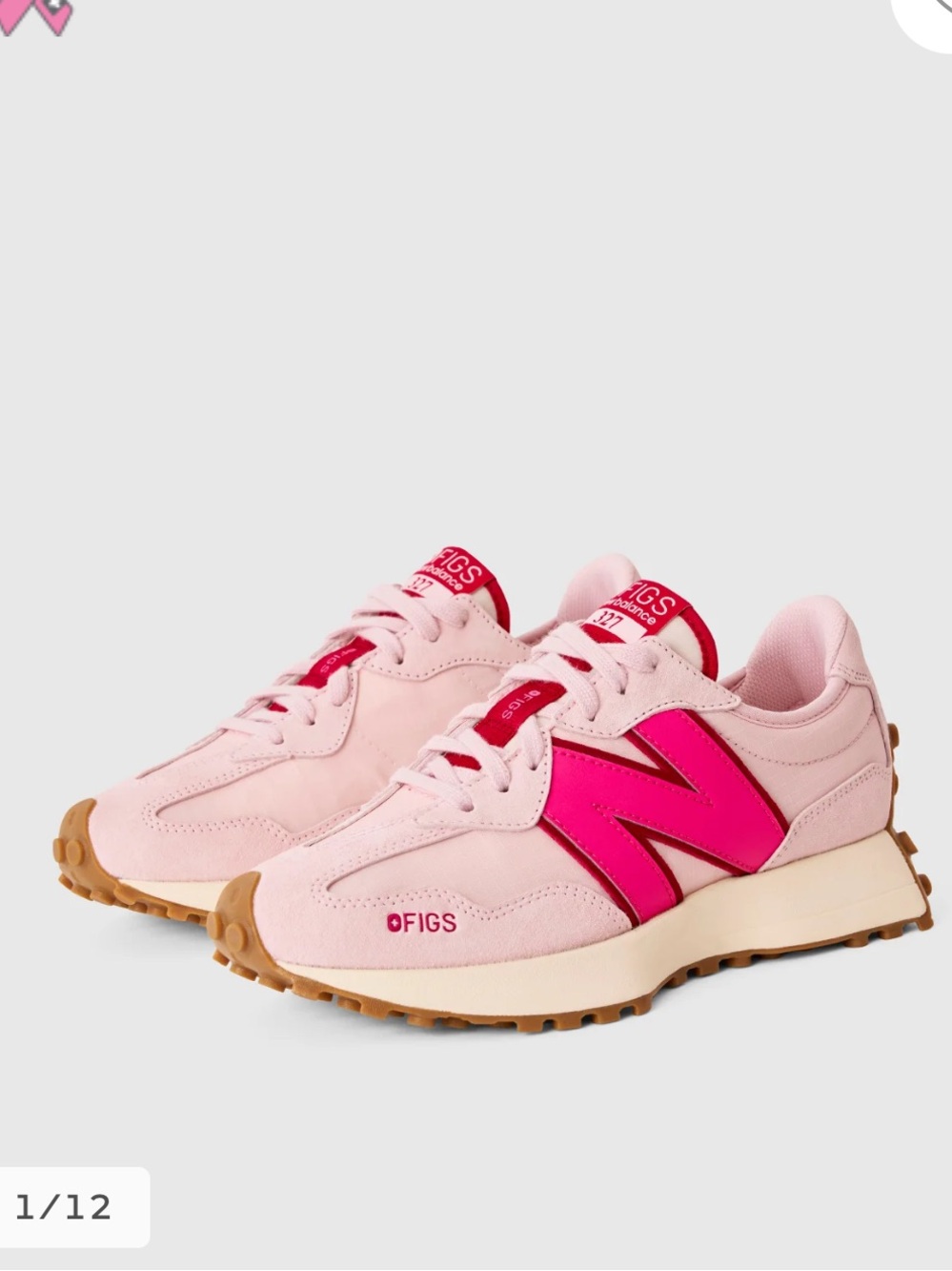 FIGS * New Balance Women's Pink Sneakers - Fight Club Pink